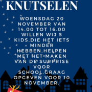 Help de kids bij surprise knutselen op woensdag 20 november a.s.